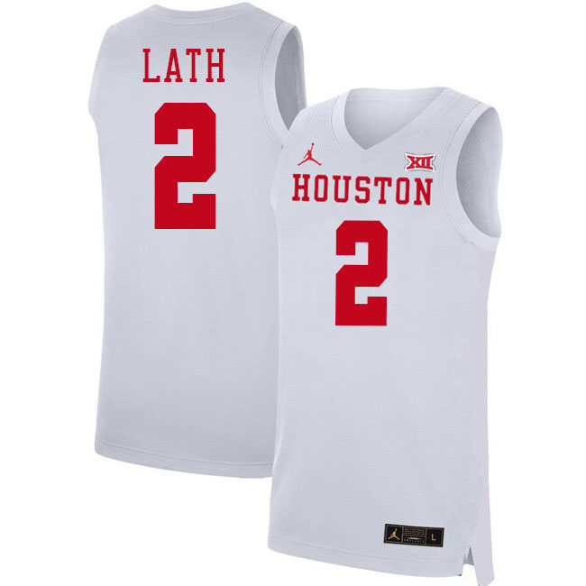 Cedric Lath College Jersey,Houston Cougars #2 Cedric Lath Basketball Jersey Youth-White